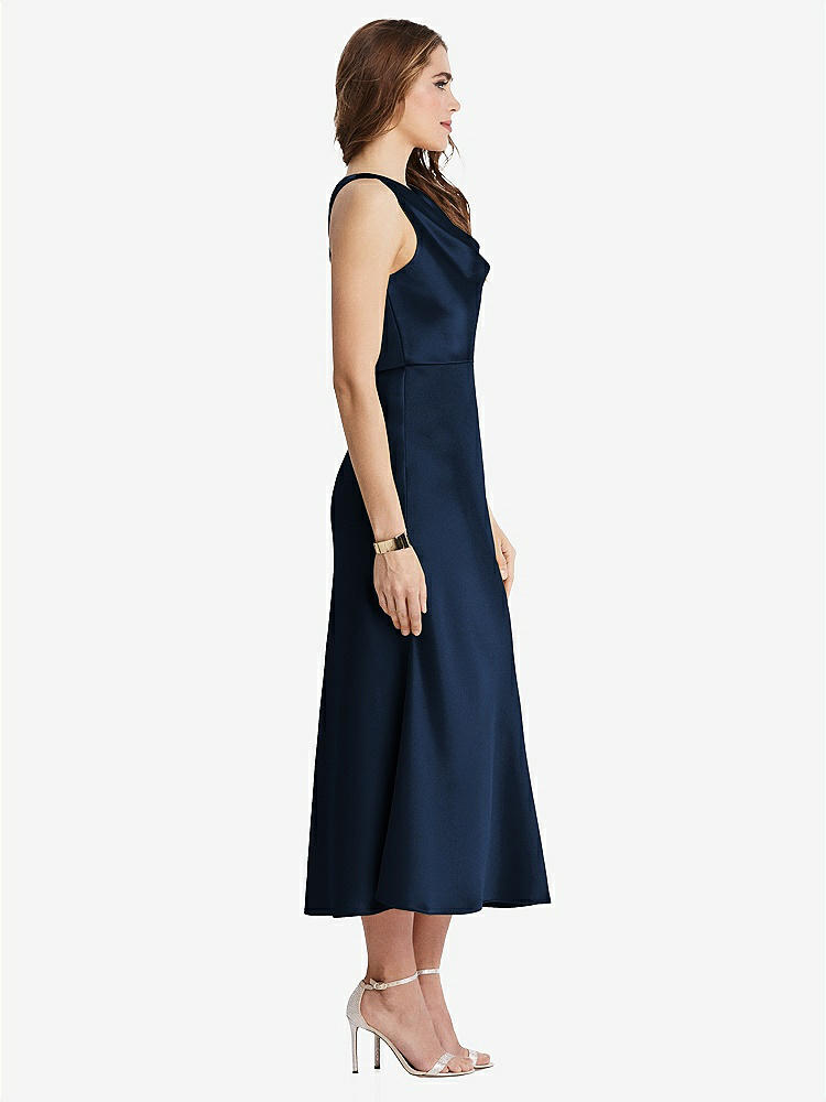 【NEW】【STYLE: LB003】カウルネック MIDI タンク ドレス  -  ESME【COLOR: Midnight Navy】【SIZE: 00-30W】