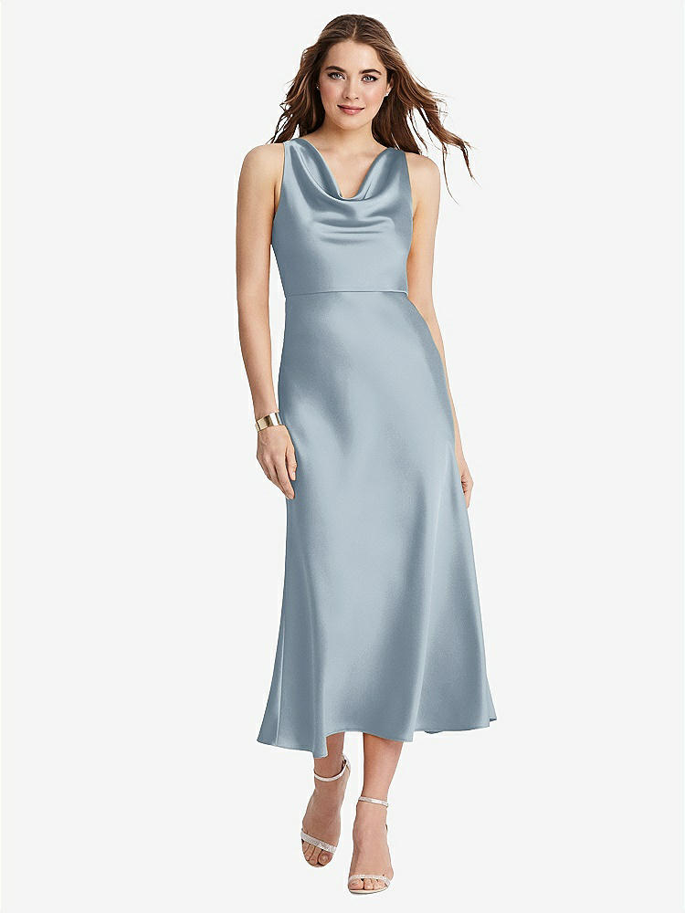 【NEW】【STYLE: LB003】カウルネック MIDI タンク ドレス  -  ESME【COLOR: Mist】【SIZE: 00-30W】