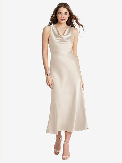 【NEW】【STYLE: LB003】カウルネック MIDI タンク ドレス  -  ESME【COLOR: Oat】【SIZE: 00-30W】