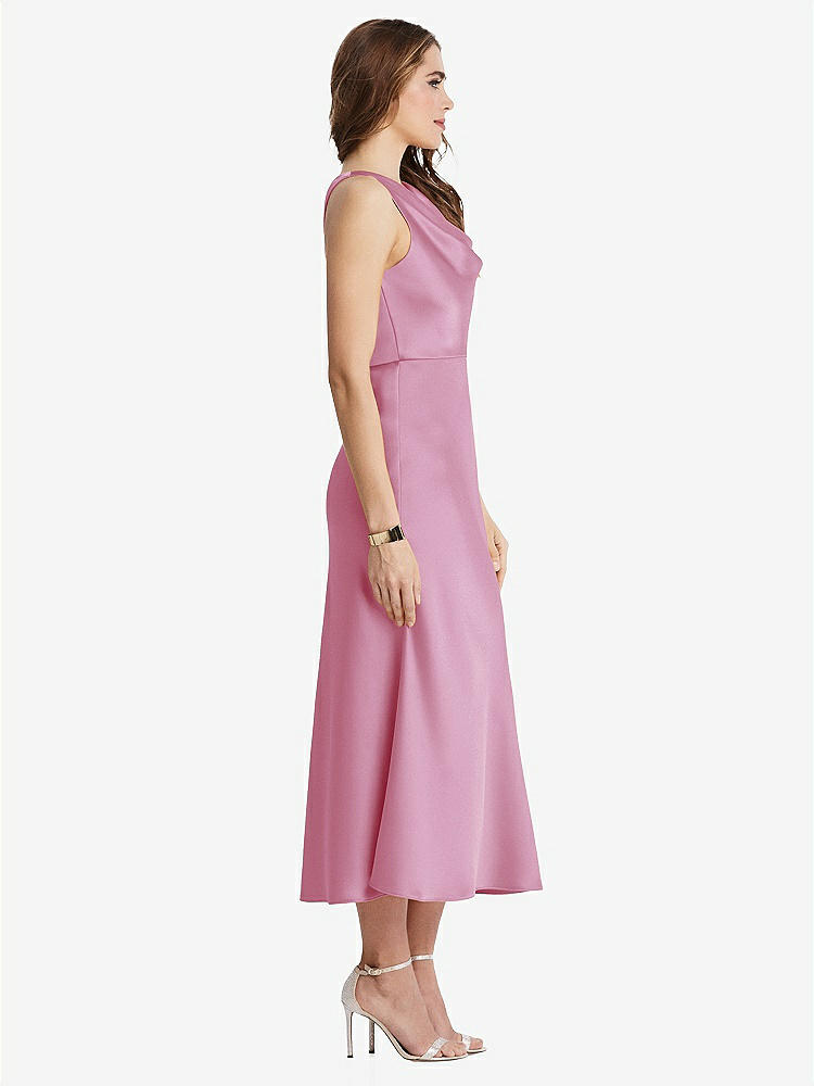 【NEW】【STYLE: LB003】カウルネック MIDI タンク ドレス  -  ESME【COLOR: Powder Pink】【SIZE: 00-30W】