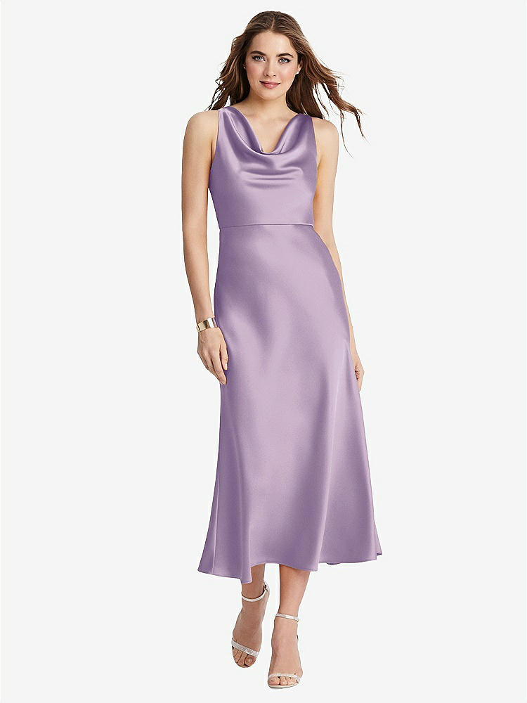 【NEW】【STYLE: LB003】カウルネック MIDI タンク ドレス  -  ESME【COLOR: Pale Purple】【SIZE: 00-30W】