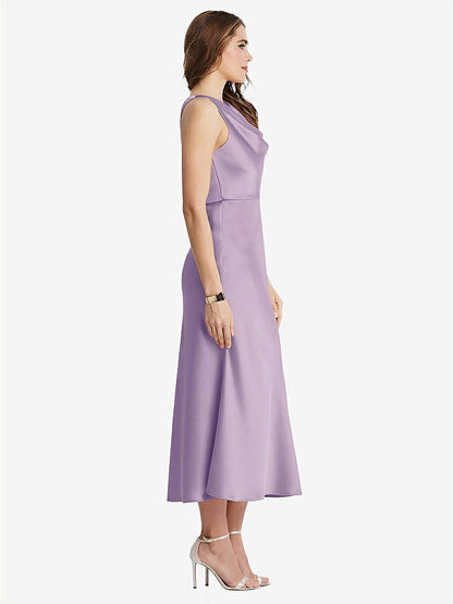 【NEW】【STYLE: LB003】カウルネック MIDI タンク ドレス  -  ESME【COLOR: Pale Purple】【SIZE: 00-30W】