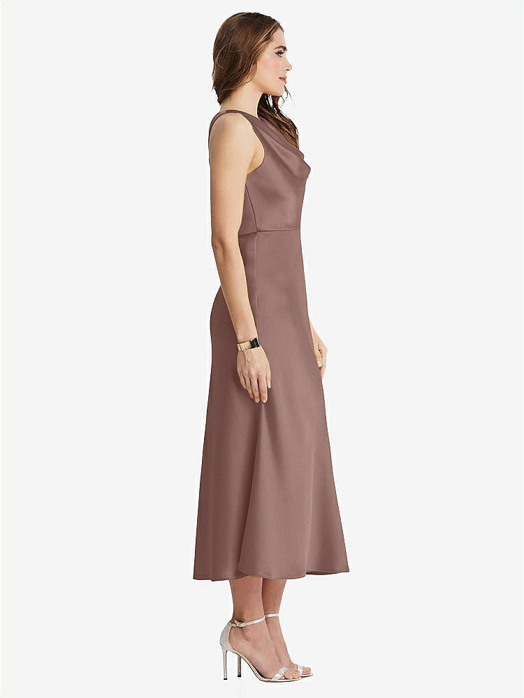 【STYLE: LB003】Cowl-Neck Midi Tank Dress - Esme【COLOR: Sienna】
