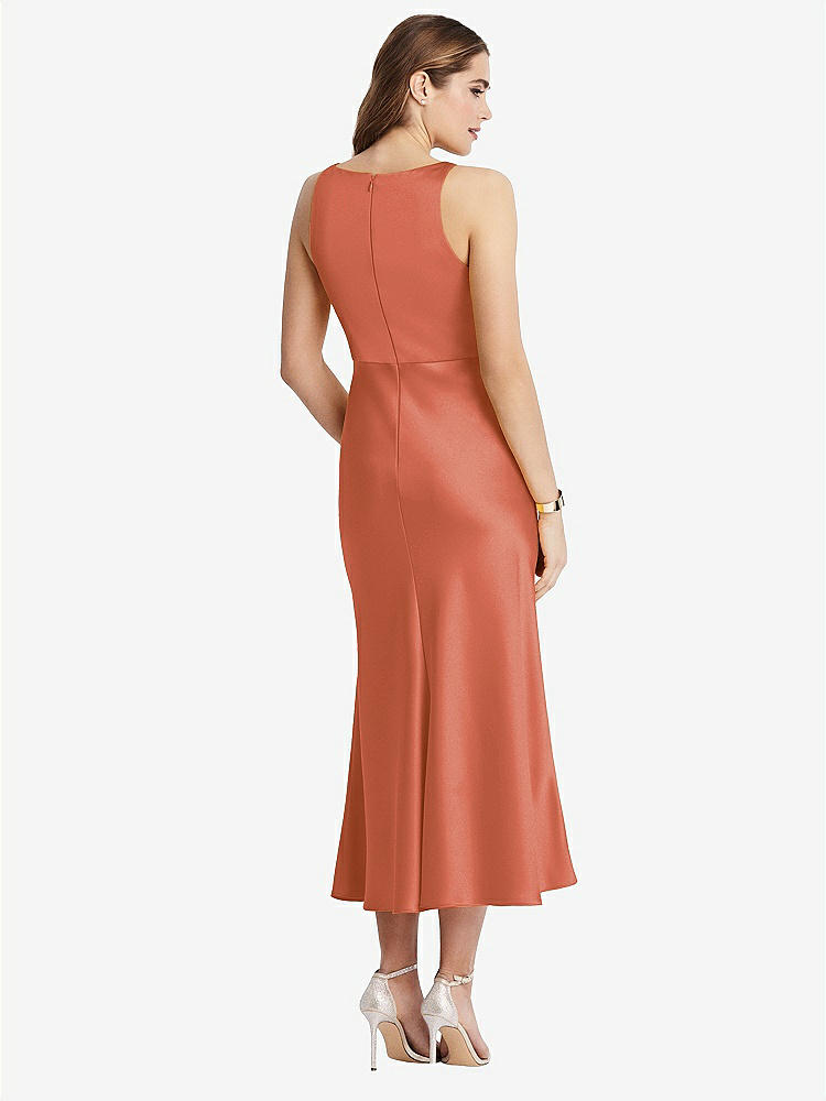 【STYLE: LB003】Cowl-Neck Midi Tank Dress - Esme【COLOR: Terracotta Copper】