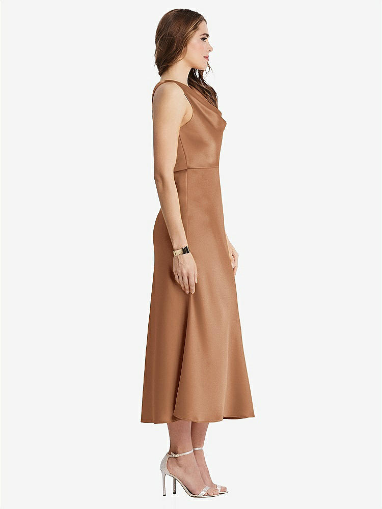 【STYLE: LB003】Cowl-Neck Midi Tank Dress - Esme【COLOR: Toffee】
