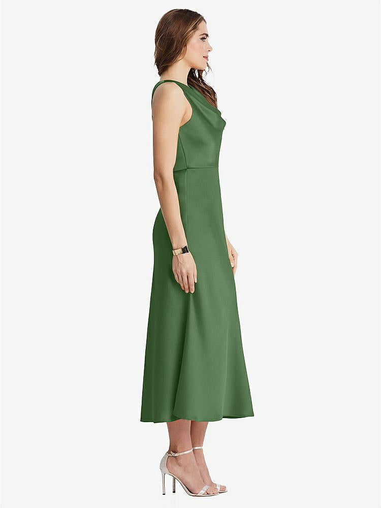 【STYLE: LB003】Cowl-Neck Midi Tank Dress - Esme【COLOR: Vineyard Green】