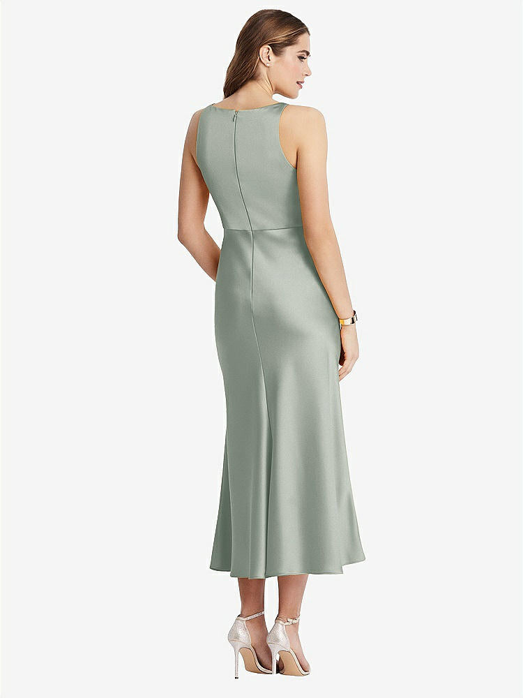 【STYLE: LB003】Cowl-Neck Midi Tank Dress - Esme【COLOR: Willow Green】