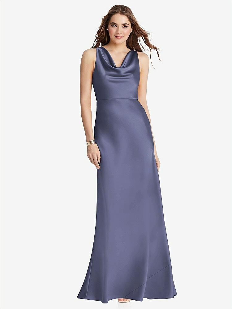 【STYLE: LB004】Cowl-Neck Maxi Tank Dress - Nova【COLOR: French Blue】