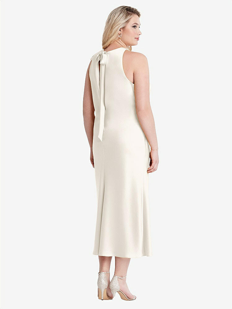 【STYLE: LB005】Tie Neck Cutout Midi Tank Dress - Lou【COLOR: Ivory】
