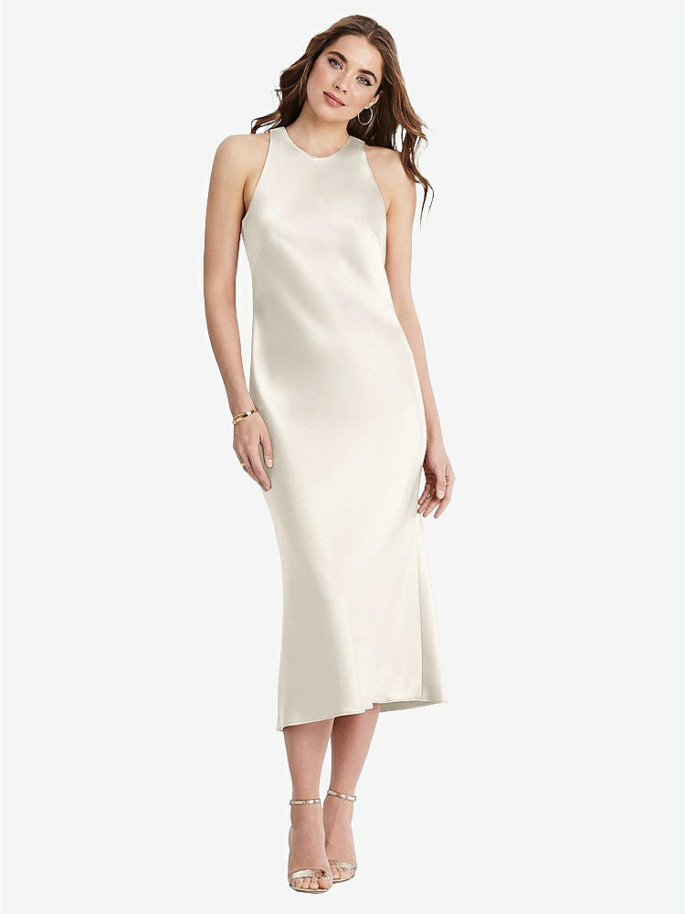 【STYLE: LB005】Tie Neck Cutout Midi Tank Dress - Lou【COLOR: Ivory】