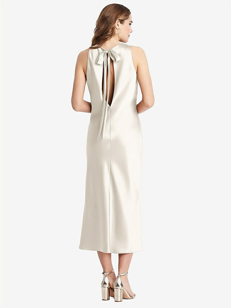 【STYLE: LB005】Tie Neck Cutout Midi Tank Dress - Lou【COLOR: Ivory】