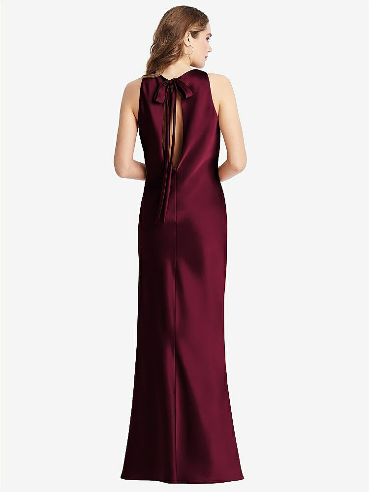【NEW】【STYLE: LB006】ネクタイ 首 低 背面 マキシ タンク ドレス  -  マリン【COLOR: Cabernet】【SIZE: 00-30W】