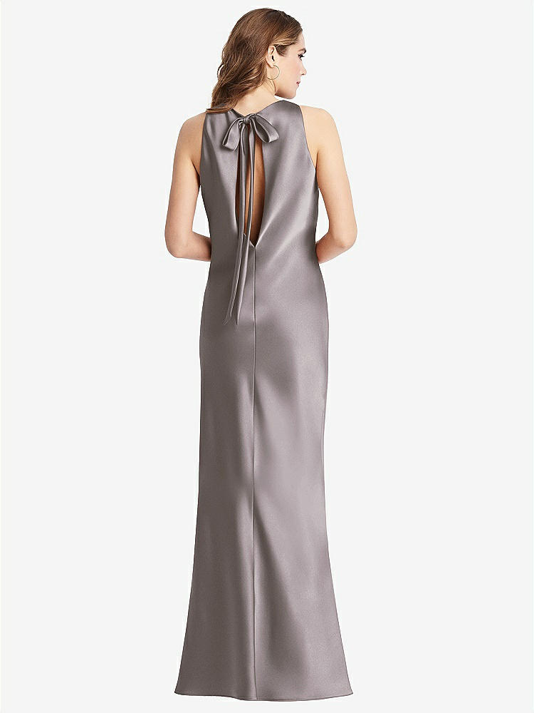 【NEW】【STYLE: LB006】ネクタイ 首 低 背面 マキシ タンク ドレス  -  マリン【COLOR: Cashmere Gray】【SIZE: 00-30W】