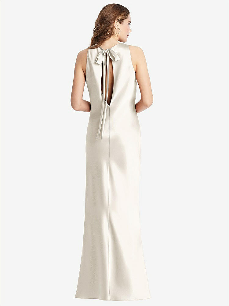【STYLE: LB006】Tie Neck Low Back Maxi Tank Dress - Marin【COLOR: Ivory】