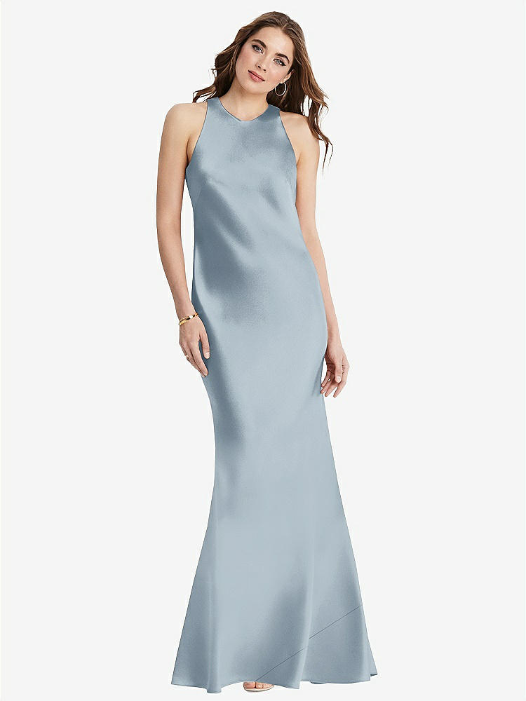【STYLE: LB006】Tie Neck Low Back Maxi Tank Dress - Marin【COLOR: Mist】