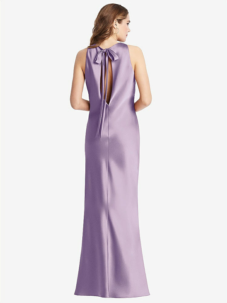【NEW】【STYLE: LB006】ネクタイ 首 低 背面 マキシ タンク ドレス  -  マリン【COLOR: Pale Purple】【SIZE: 00-30W】