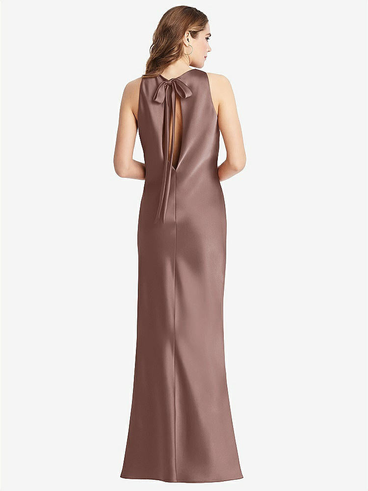【STYLE: LB006】Tie Neck Low Back Maxi Tank Dress - Marin【COLOR: Sienna】