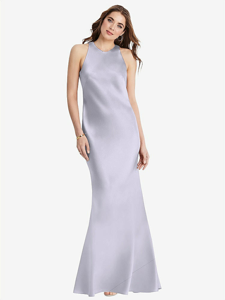 【NEW】【STYLE: LB006】ネクタイ 首 低 背面 マキシ タンク ドレス  -  マリン【COLOR: Silver Dove】【SIZE: 00-30W】