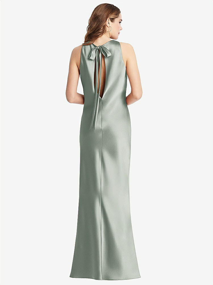 【STYLE: LB006】Tie Neck Low Back Maxi Tank Dress - Marin【COLOR: Willow Green】