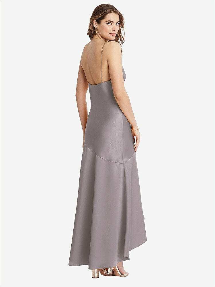 【NEW】【STYLE: LB007】非対称 ドロップ ウエスト ハイロー スリップ ドレス  -  デボン【COLOR: Cashmere Gray】【SIZE: 00-30W】