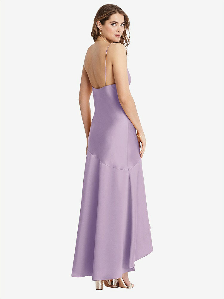 【NEW】【STYLE: LB007】非対称 ドロップ ウエスト ハイロー スリップ ドレス  -  デボン【COLOR: Pale Purple】【SIZE: 00-30W】