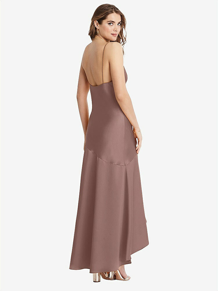 【STYLE: LB007】Asymmetrical Drop Waist High-Low Slip Dress - Devon【COLOR: Sienna】