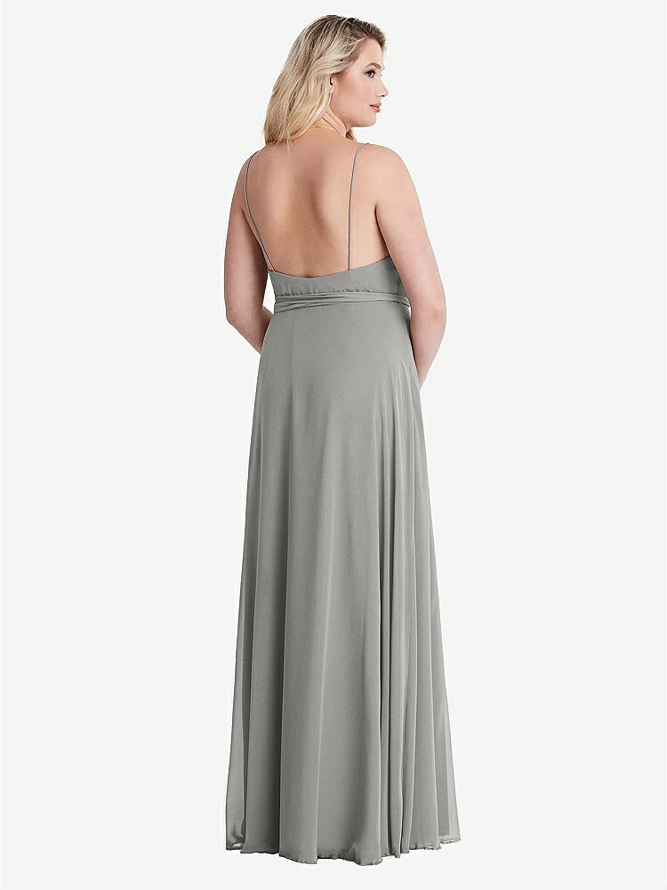 【NEW】【STYLE: LB011】シフォン マキシ ラップ ドレス サッシ  -  コーラ【COLOR: Chelsea Gray】【SIZE: 00-30W】