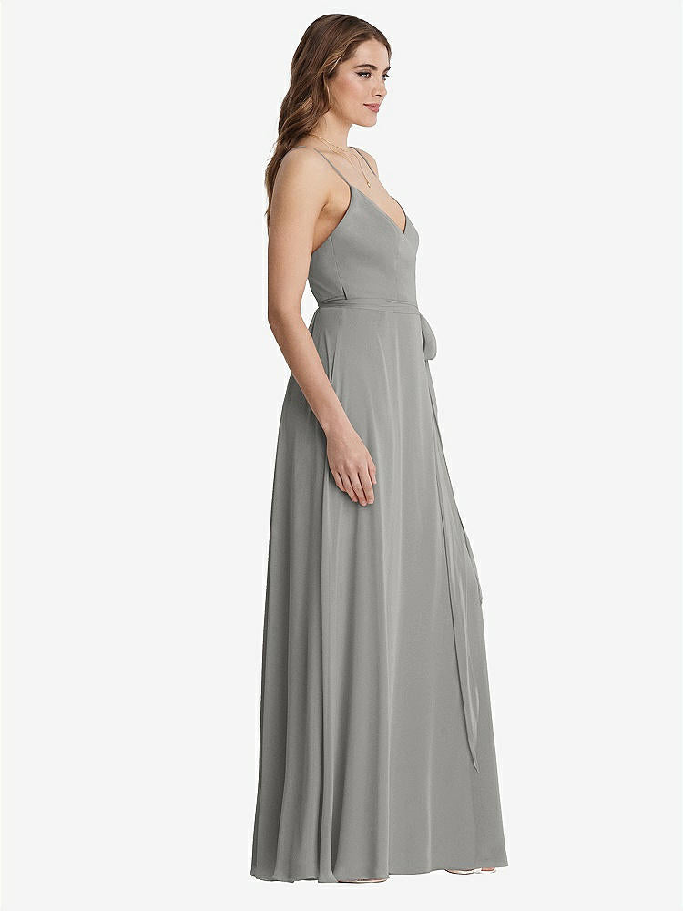 【NEW】【STYLE: LB011】シフォン マキシ ラップ ドレス サッシ  -  コーラ【COLOR: Chelsea Gray】【SIZE: 00-30W】