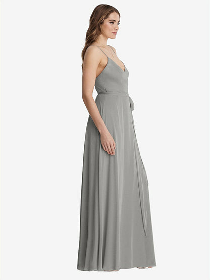 【NEW】【STYLE: LB011】シフォン マキシ ラップ ドレス サッシ  -  コーラ【COLOR: Chelsea Gray】【SIZE: 00-30W】