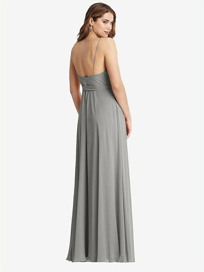 【NEW】【STYLE: LB011】シフォン マキシ ラップ ドレス サッシ  -  コーラ【COLOR: Chelsea Gray】【SIZE: 00-30W】