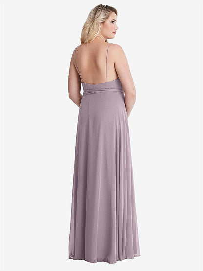 【NEW】【STYLE: LB011】シフォン マキシ ラップ ドレス サッシ  -  コーラ【COLOR: Lilac Dusk】【SIZE: 00-30W】