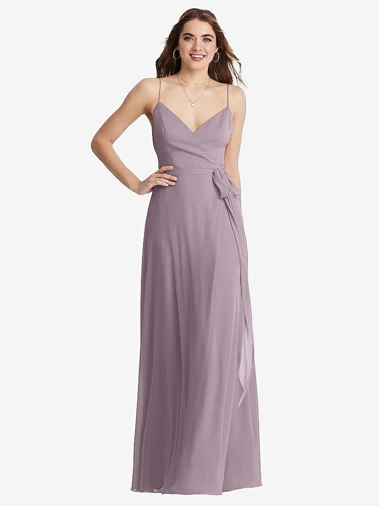 【NEW】【STYLE: LB011】シフォン マキシ ラップ ドレス サッシ  -  コーラ【COLOR: Lilac Dusk】【SIZE: 00-30W】