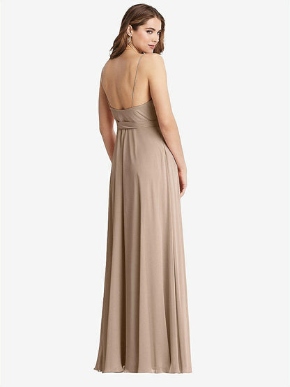 【STYLE: LB011】Chiffon Maxi Wrap Dress with Sash - Cora【COLOR: Topaz】