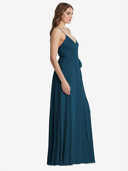 【NEW】【STYLE: LB011】シフォン マキシ ラップ ドレス サッシ  -  コーラ【COLOR: Atlantic Blue】【SIZE: 00-30W】