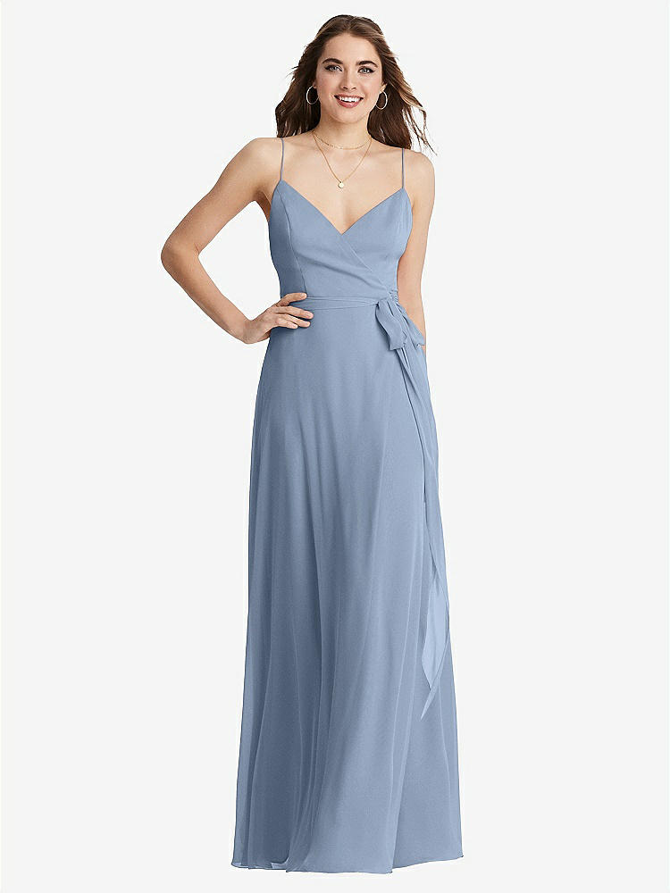 【STYLE: LB011】Chiffon Maxi Wrap Dress with Sash - Cora【COLOR: Cloudy】