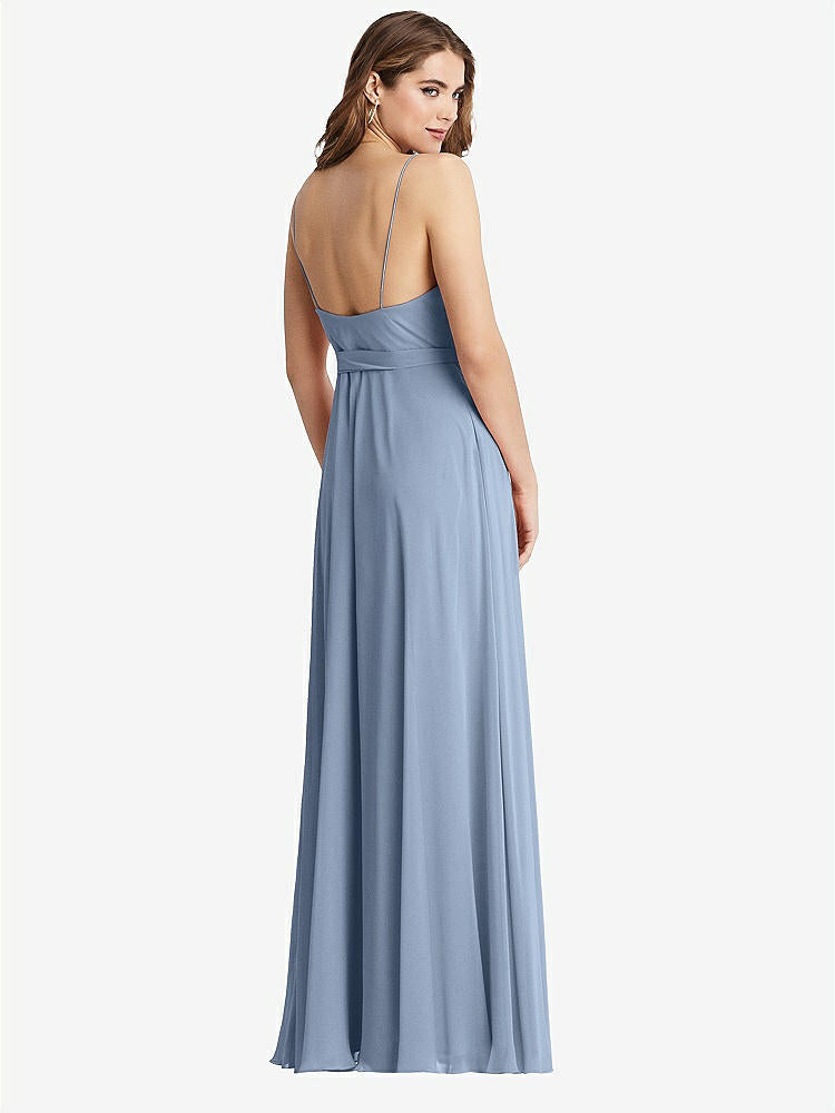 【STYLE: LB011】Chiffon Maxi Wrap Dress with Sash - Cora【COLOR: Cloudy】