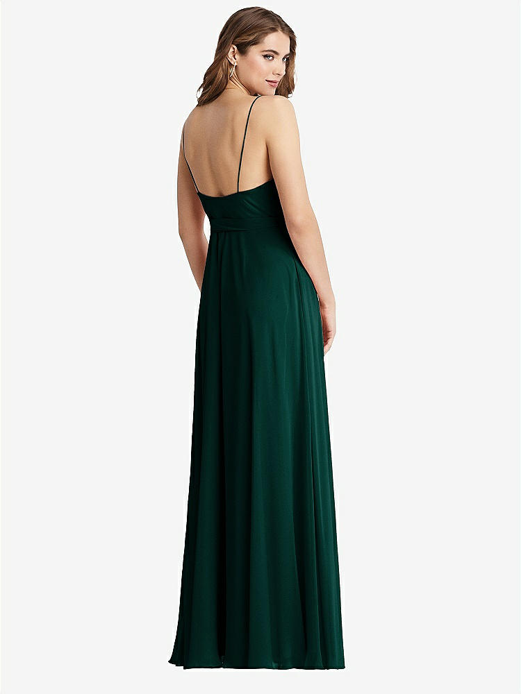 【STYLE: LB011】Chiffon Maxi Wrap Dress with Sash - Cora【COLOR: Evergreen】