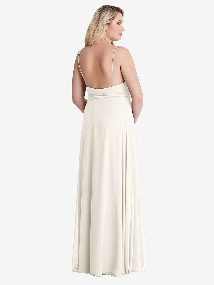 【STYLE: LB011】Chiffon Maxi Wrap Dress with Sash - Cora【COLOR: Ivory】
