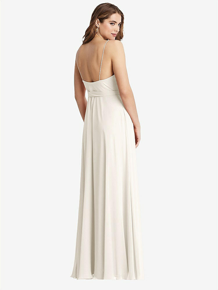 【STYLE: LB011】Chiffon Maxi Wrap Dress with Sash - Cora【COLOR: Ivory】