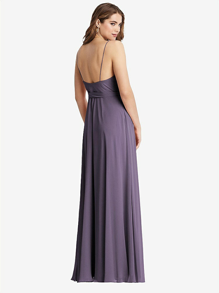【NEW】【STYLE: LB011】シフォン マキシ ラップ ドレス サッシ  -  コーラ【COLOR: Lavender】【SIZE: 00-30W】
