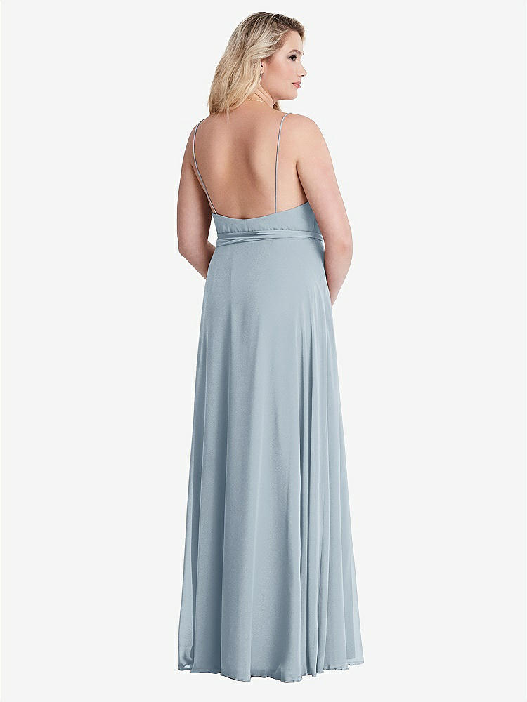 【NEW】【STYLE: LB011】シフォン マキシ ラップ ドレス サッシ  -  コーラ【COLOR: Mist】【SIZE: 00-30W】