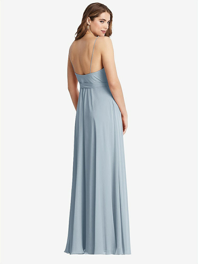 【STYLE: LB011】Chiffon Maxi Wrap Dress with Sash - Cora【COLOR: Mist】