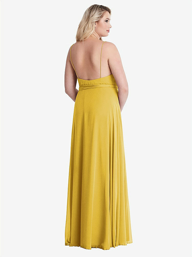【NEW】【STYLE: LB011】シフォン マキシ ラップ ドレス サッシ  -  コーラ【COLOR: Marigold】【SIZE: 00-30W】