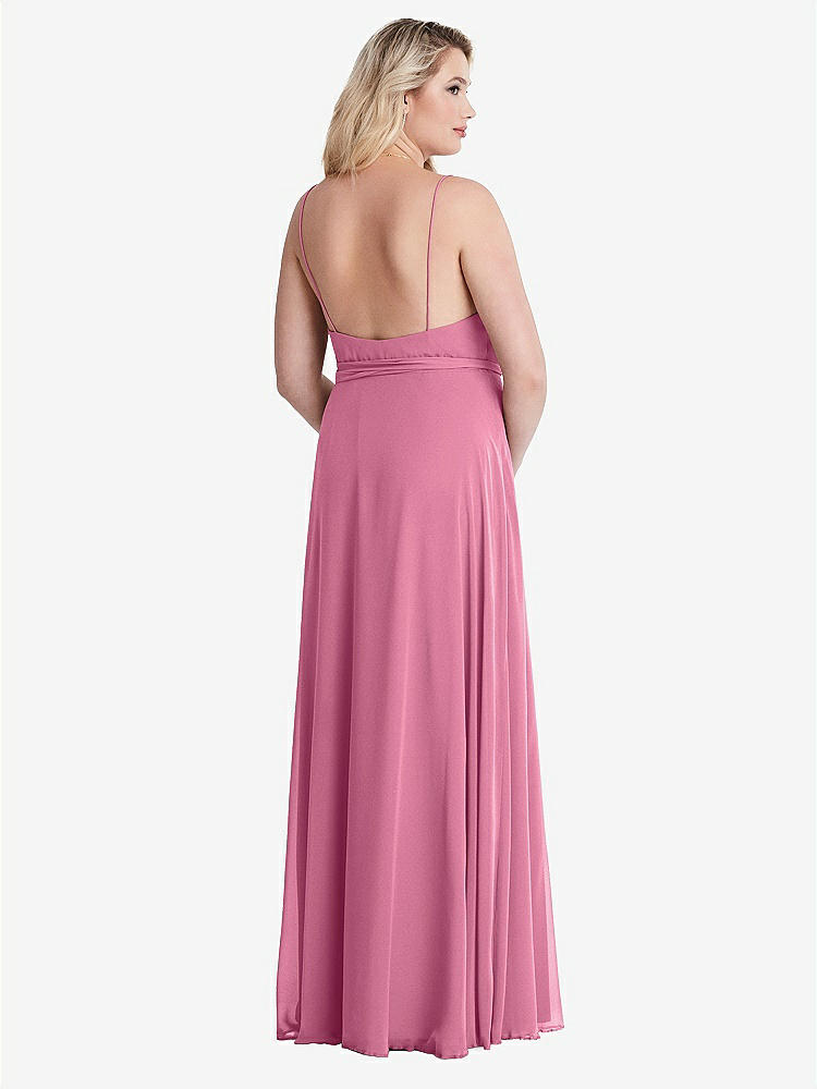 【NEW】【STYLE: LB011】シフォン マキシ ラップ ドレス サッシ  -  コーラ【COLOR: Orchid Pink】【SIZE: 00-30W】