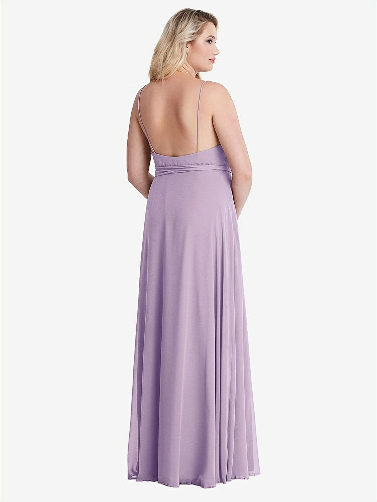 【NEW】【STYLE: LB011】シフォン マキシ ラップ ドレス サッシ  -  コーラ【COLOR: Pale Purple】【SIZE: 00-30W】