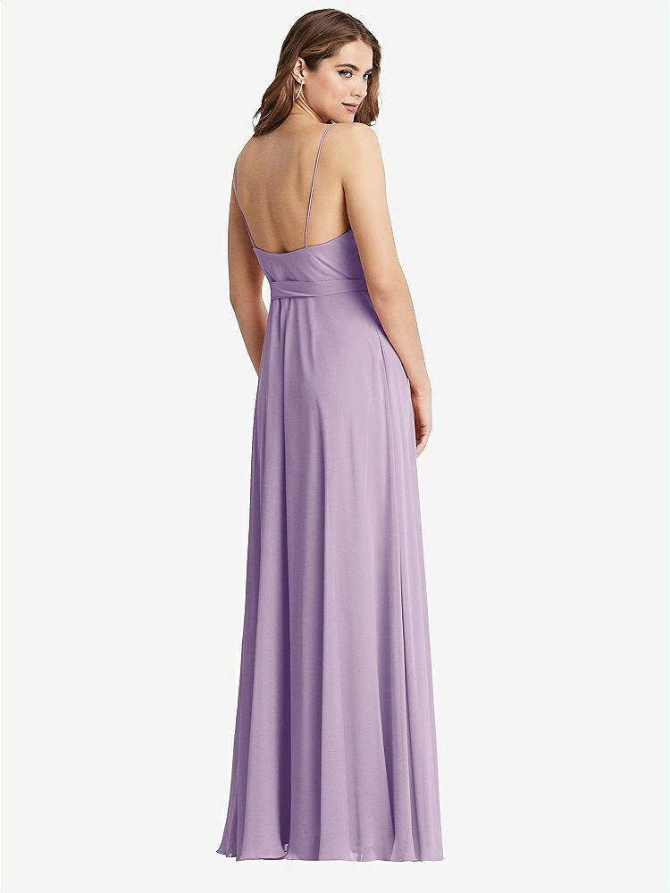 【NEW】【STYLE: LB011】シフォン マキシ ラップ ドレス サッシ  -  コーラ【COLOR: Pale Purple】【SIZE: 00-30W】
