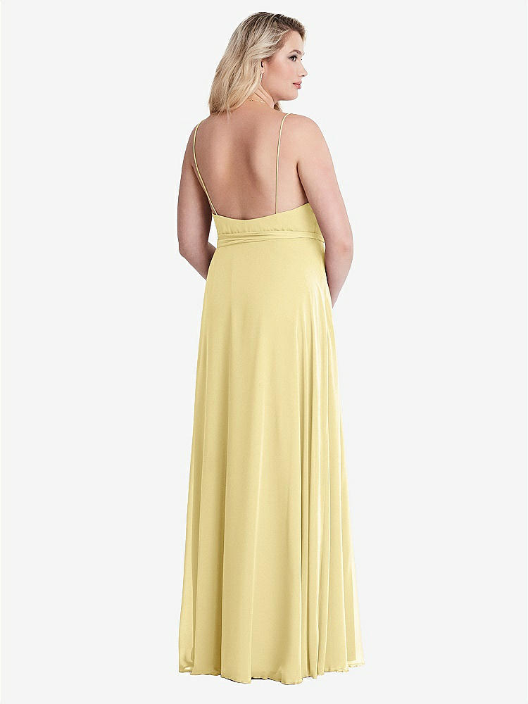 【NEW】【STYLE: LB011】シフォン マキシ ラップ ドレス サッシ  -  コーラ【COLOR: Pale Yellow】【SIZE: 00-30W】