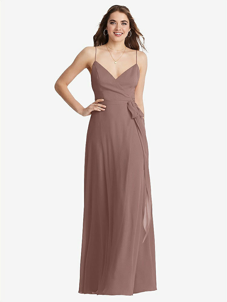 【STYLE: LB011】Chiffon Maxi Wrap Dress with Sash - Cora【COLOR: Sienna】