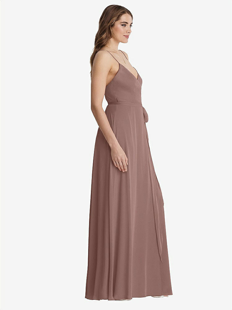 【STYLE: LB011】Chiffon Maxi Wrap Dress with Sash - Cora【COLOR: Sienna】