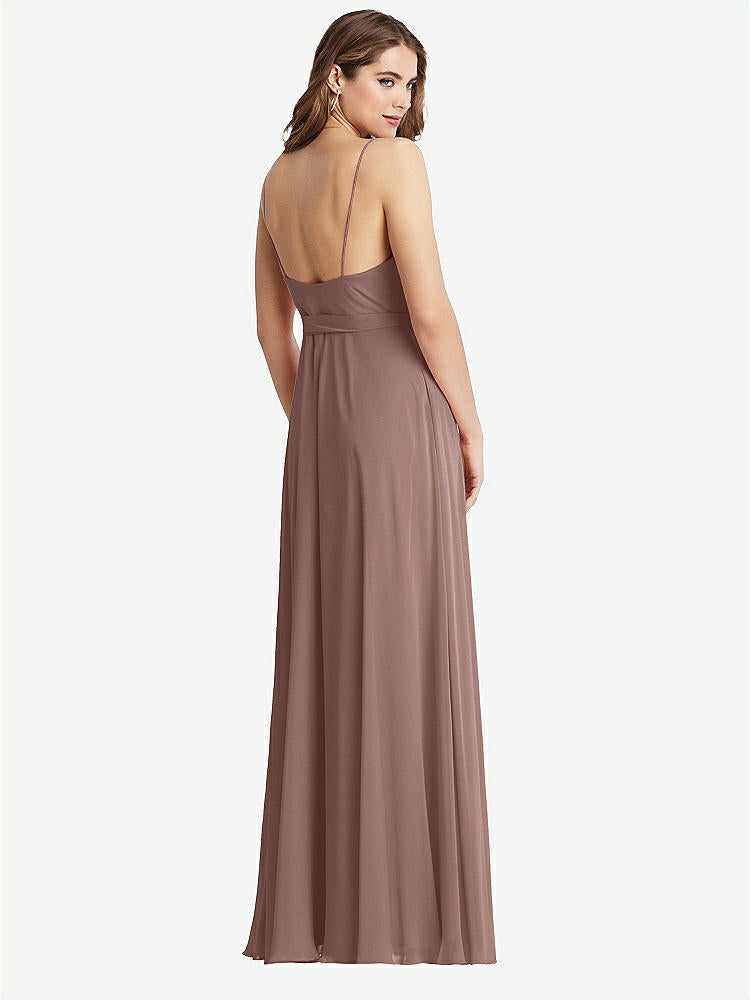 【STYLE: LB011】Chiffon Maxi Wrap Dress with Sash - Cora【COLOR: Sienna】